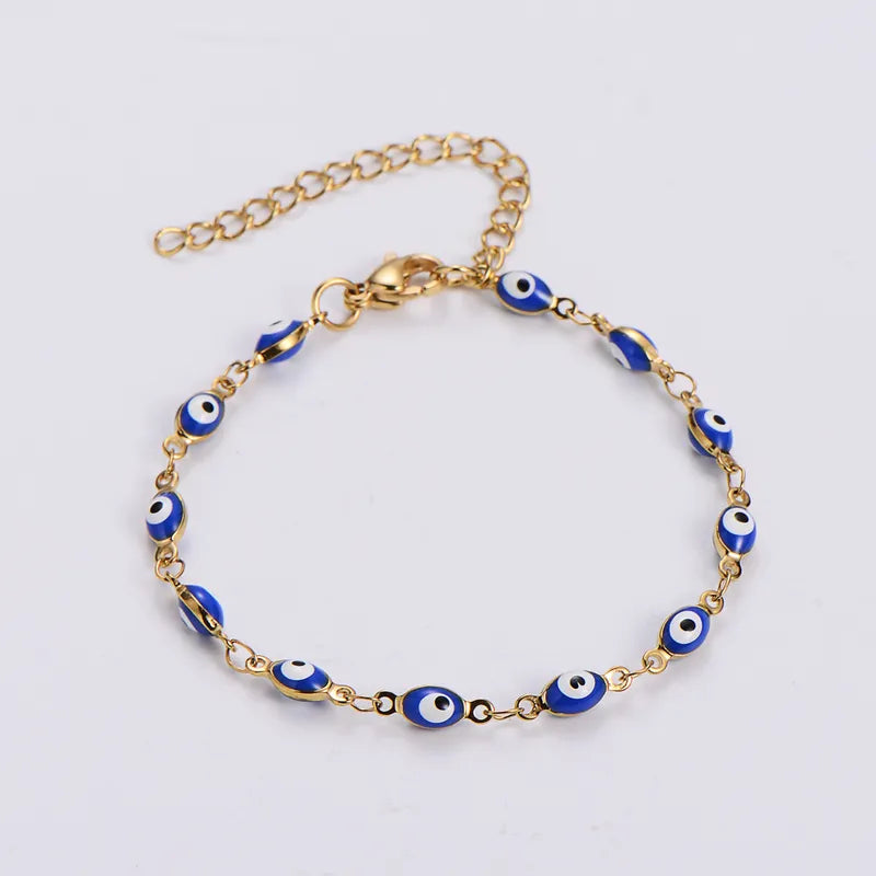 Blue Ojitos Oval Bracelet